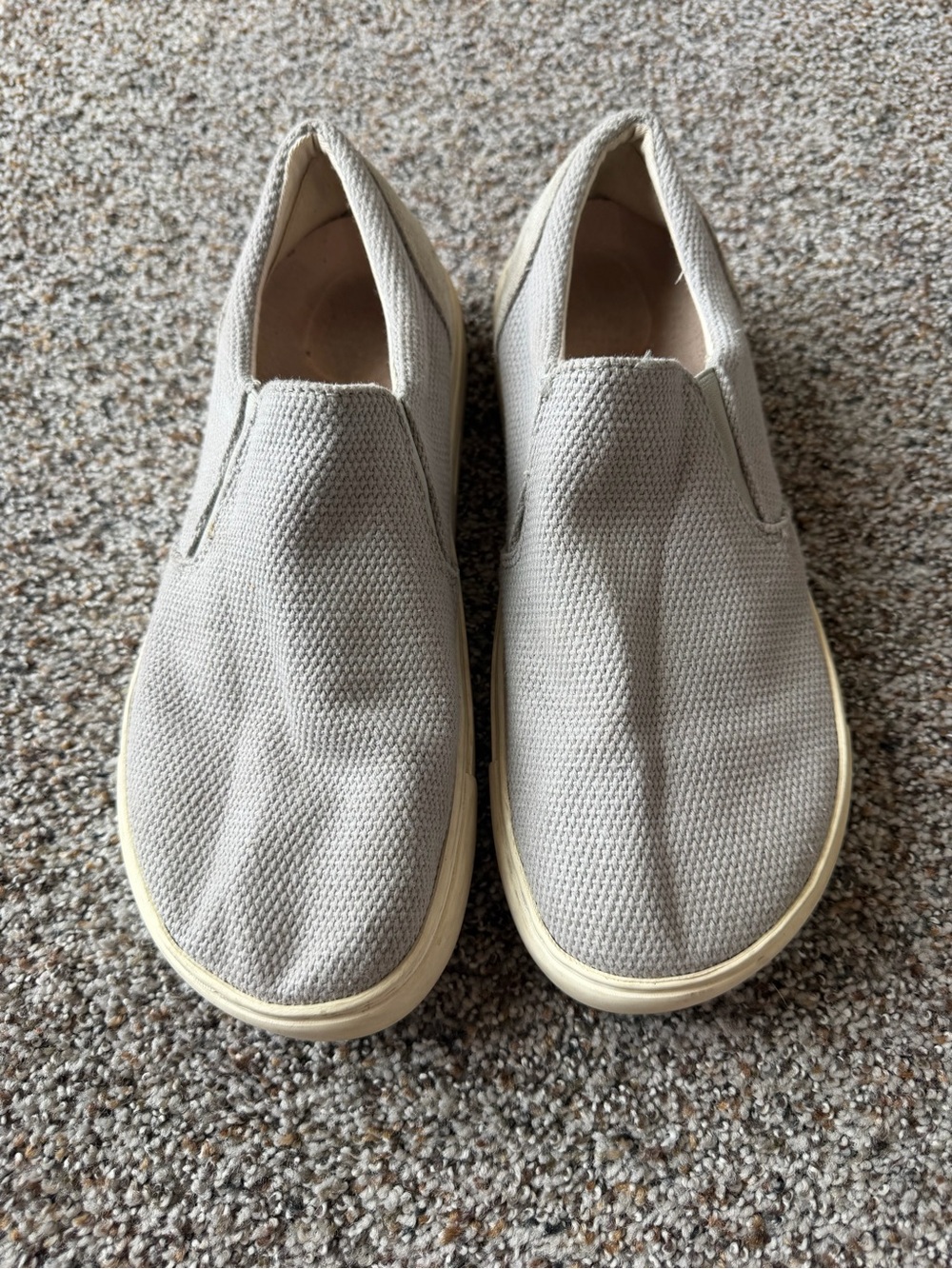 Birkenstock Barrie Gray Canvas Slip On Sneakers EU 42 Women's 11 Men's 9